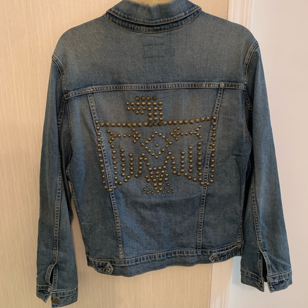 Level 99 Denim Jacket with Metal Accents